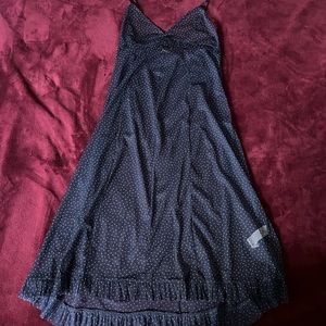 Size L | ZARA Sheer Polka Dot Slip Dress